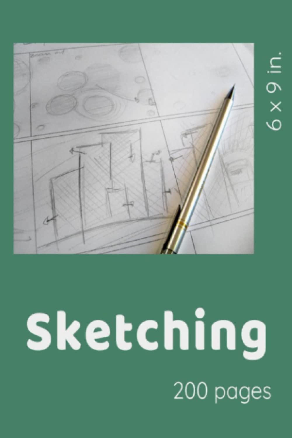 Amazon.co.jp: Sketching book: 6x9 Sketchbook with 200 pages